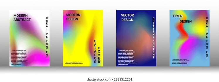 Modern design template. Creative fluid backgrounds from current forms to design a fashionable abstract cover, banner, poster, booklet. Vector illustration. EPS 10.