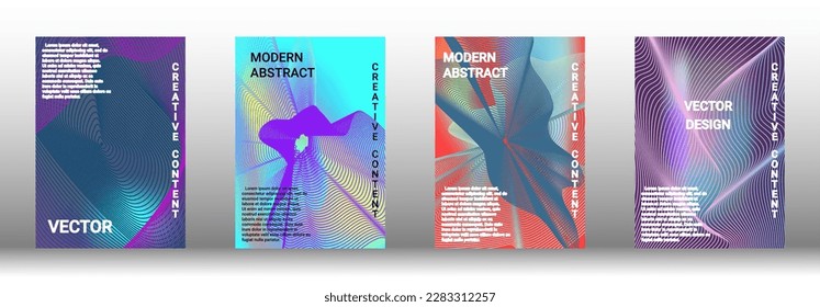 Modern design template. Creative fluid backgrounds from current forms to design a fashionable abstract cover, banner, poster, booklet. Vector illustration. EPS 10. 