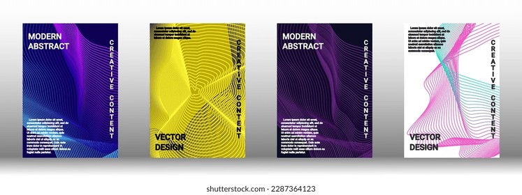 Modern design template. Creative fluid backgrounds from current forms to design a fashionable abstract cover, banner, poster, booklet. Vector illustration. EPS 10. 