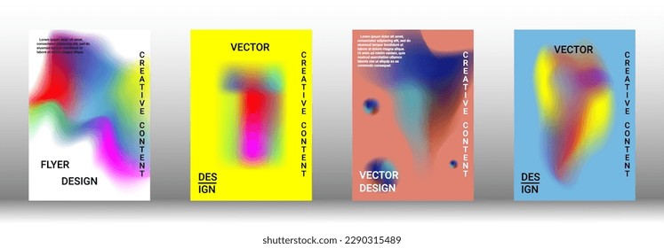 Modern design template. Creative fluid backgrounds from current forms to design a fashionable abstract cover, banner, poster, booklet. Vector illustration. EPS 10.