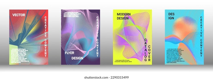 Modern design template. Creative fluid backgrounds from current forms to design a fashionable abstract cover, banner, poster, booklet. Vector illustration. EPS 10. 