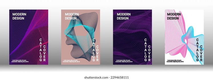 Modern design template. Creative fluid backgrounds from current forms to design a fashionable abstract cover, banner, poster, booklet. Vector illustration. EPS 10. 