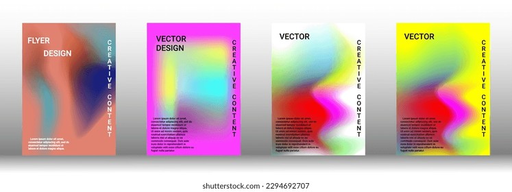 Modern design template. Creative fluid backgrounds from current forms to design a fashionable abstract cover, banner, poster, booklet. Vector illustration. EPS 10.