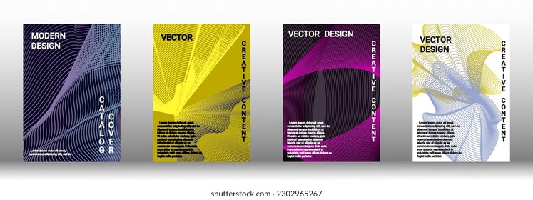 Modern design template. Creative fluid backgrounds from current forms to design a fashionable abstract cover, banner, poster, booklet. Vector illustration. EPS 10. 