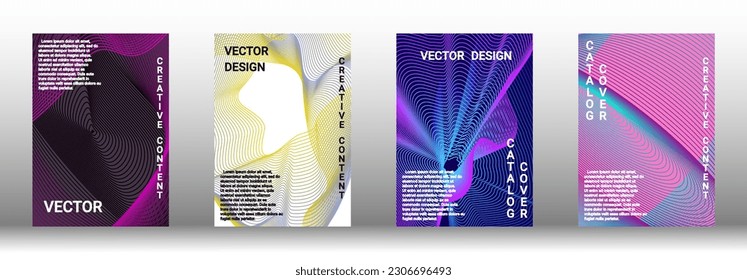 Modern design template. Creative fluid backgrounds from current forms to design a fashionable abstract cover, banner, poster, booklet. Vector illustration. EPS 10. 