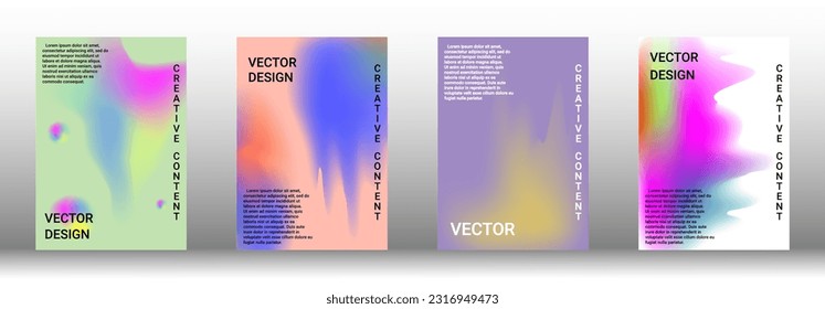 Modern design template. Creative fluid backgrounds from current forms to design a fashionable abstract cover, banner, poster, booklet. Vector illustration. EPS 10.