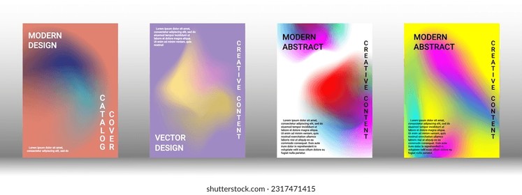 Modern design template. Creative fluid backgrounds from current forms to design a fashionable abstract cover, banner, poster, booklet. Vector illustration. EPS 10.