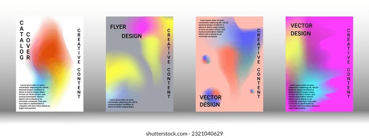 Modern design template. Creative fluid backgrounds from current forms to design a fashionable abstract cover, banner, poster, booklet. Vector illustration. EPS 10.