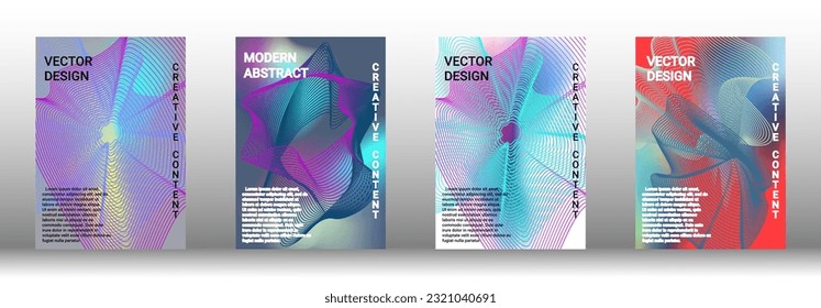 Modern design template. Creative fluid backgrounds from current forms to design a fashionable abstract cover, banner, poster, booklet. Vector illustration. EPS 10. 