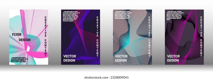 Plantilla de diseño moderna. Creativos fondos fluidos de formularios actuales para diseñar una portada abstracta, pancarta, afiche, folleto de moda. Ilustración vectorial. EPS 10. 