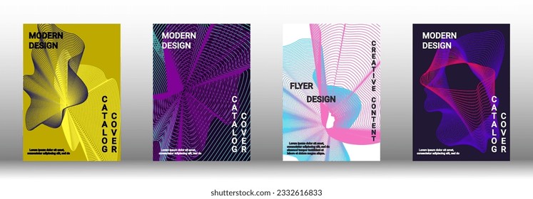 Plantilla de diseño moderna. Creativos fondos fluidos de formularios actuales para diseñar una portada abstracta, pancarta, afiche, folleto de moda. Ilustración vectorial. EPS 10. 