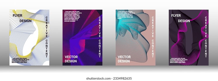 Modern design template. Creative fluid backgrounds from current forms to design a fashionable abstract cover, banner, poster, booklet. Vector illustration. EPS 10. 