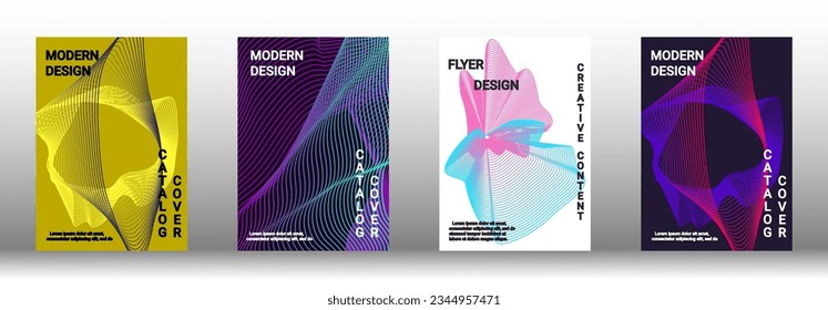 Modern design template. Creative fluid backgrounds from current forms to design a fashionable abstract cover, banner, poster, booklet. Vector illustration. EPS 10. 