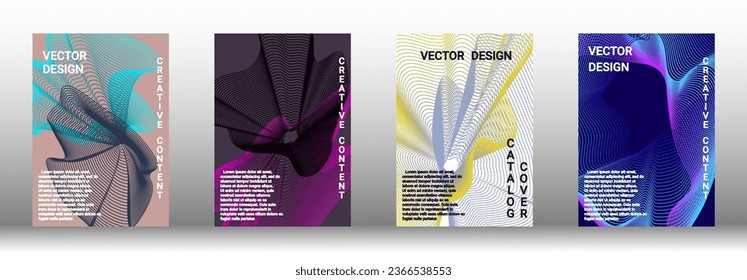 Modern design template. Creative fluid backgrounds from current forms to design a fashionable abstract cover, banner, poster, booklet. Vector illustration. EPS 10. 