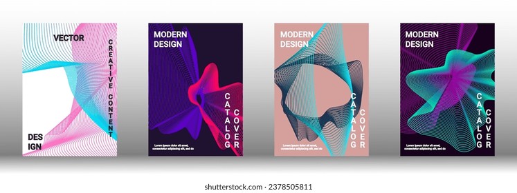 Modern design template. Creative fluid backgrounds from current forms to design a fashionable abstract cover, banner, poster, booklet. Vector illustration. EPS 10. 