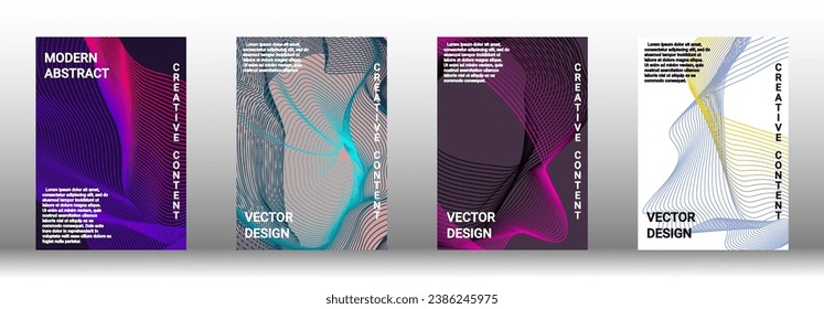 Plantilla de diseño moderna. Creativos fondos fluidos de formularios actuales para diseñar una portada abstracta, pancarta, afiche, folleto de moda. Ilustración vectorial. EPS 10. 