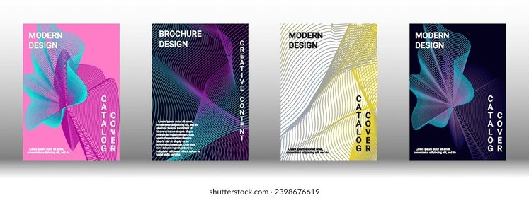 Modern design template. Creative fluid backgrounds from current forms to design a fashionable abstract cover, banner, poster, booklet. Vector illustration. EPS 10.