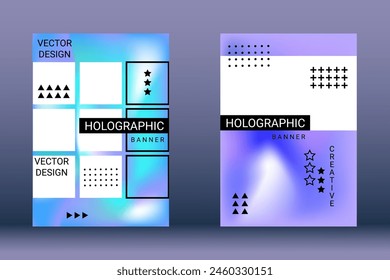 Modern design template. Creative fluid backgrounds from current forms to design a fashionable abstract cover, banner, poster, booklet. Vector illustration. EPS 10. 
