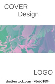 Modern design template. Creative fluid background from current forms for design of a fashionable abstract cover, banner, poster, booklet. Vector illustration.