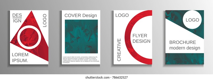 Modern design template. Creative fluid backgrounds from current forms to design a fashionable abstract cover, banner, poster, booklet. Vector illustration. EPS 10.