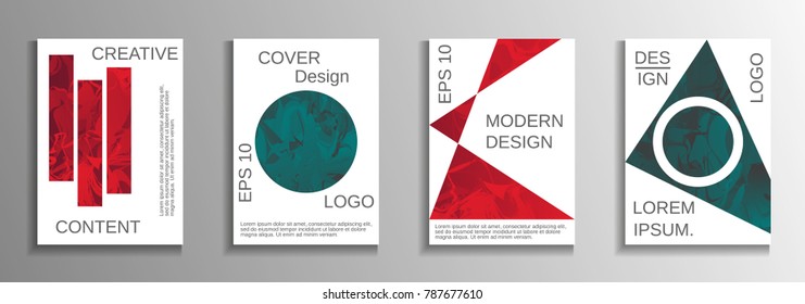Modern design template. Creative fluid backgrounds from current forms to design a fashionable abstract cover, banner, poster, booklet. Vector illustration. EPS 10.