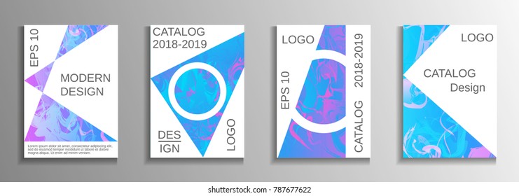Modern design template. Creative fluid backgrounds from current forms to design a fashionable abstract cover, banner, poster, booklet. Vector illustration. EPS 10.