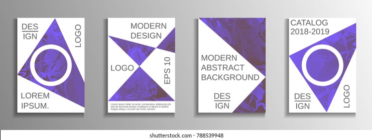 Modern design template. Creative fluid backgrounds from current forms to design a fashionable abstract cover, banner, poster, booklet. Vector illustration. EPS 10.