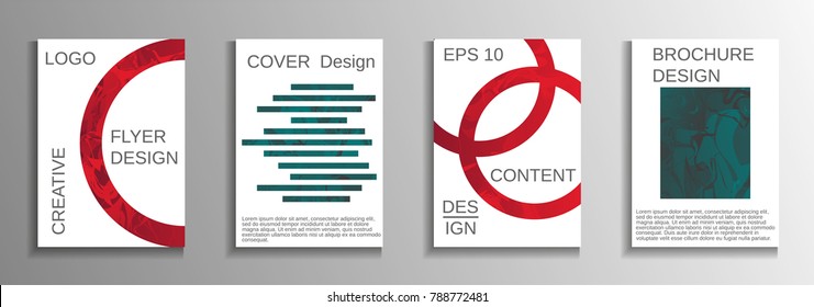 Modern design template. Creative fluid backgrounds from current forms to design a fashionable abstract cover, banner, poster, booklet. Vector illustration. EPS 10.