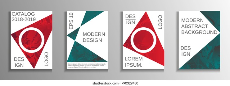 Modern design template. Creative fluid backgrounds from current forms to design a fashionable abstract cover, banner, poster, booklet. Vector illustration. EPS 10.