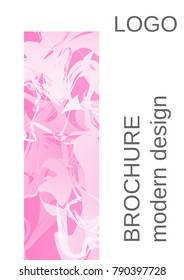 Modern design template. Creative fluid background from current forms for design of a fashionable abstract cover, banner, poster, booklet. Vector illustration.