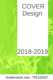 Modern design template. Creative fluid background from current forms for design of a fashionable abstract cover, banner, poster, booklet. Vector illustration.