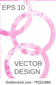 Modern design template. Creative fluid background from current forms for design of a fashionable abstract cover, banner, poster, booklet. Vector illustration.