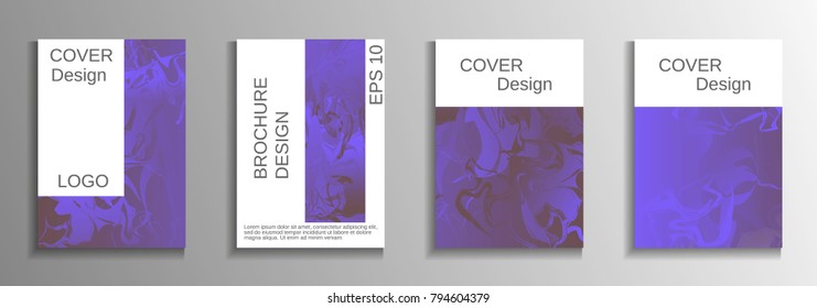 Modern design template. Creative fluid backgrounds from current forms to design a fashionable abstract cover, banner, poster, booklet. Vector illustration. EPS 10.