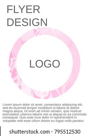 Modern design template. Creative fluid background from current forms for design of a fashionable abstract cover, banner, poster, booklet. Vector illustration.