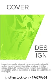 Modern design template. Creative fluid background from current forms for design of a fashionable abstract cover, banner, poster, booklet. Vector illustration.
