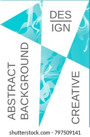 Modern design template. Creative fluid background from current forms for design of a fashionable abstract cover, banner, poster, booklet. Vector illustration.