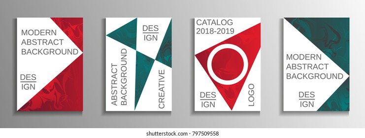 Modern design template. Creative fluid backgrounds from current forms to design a fashionable abstract cover, banner, poster, booklet. Vector illustration. EPS 10.