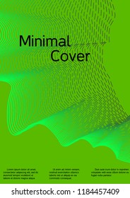 Modern design template. Creative green background from abstract lines to create a fashionable abstract cover, banner, poster, booklet. Vector illustration. EPS 10.
