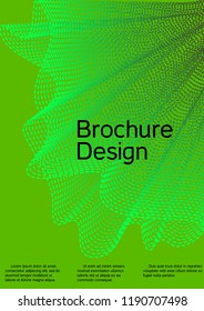 Modern design template. Creative green background from abstract lines to create a fashionable abstract cover, banner, poster, booklet. Vector illustration. EPS 10.