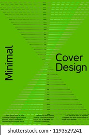 Modern design template. Creative green background from abstract lines to create a fashionable abstract cover, banner, poster, booklet. Vector illustration. EPS 10.