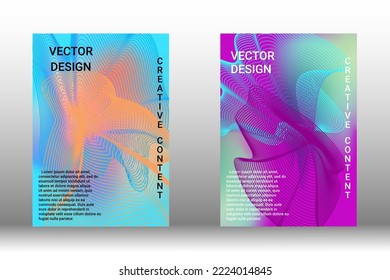 Modern design template. Creative liquid background from flowing shapes to create trendy abstract cover, banner, poster, booklet. Vector illustration. EPS 10.