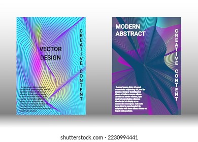 Modern design template. Creative liquid background from flowing shapes to create trendy abstract cover, banner, poster, booklet. Vector illustration. EPS 10.