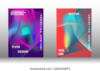 Modern design template. Creative liquid background from flowing shapes to create trendy abstract cover, banner, poster, booklet. Vector illustration. EPS 10.