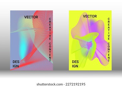 Modern design template. Creative liquid background from flowing shapes to create trendy abstract cover, banner, poster, booklet. Vector illustration. EPS 10.
