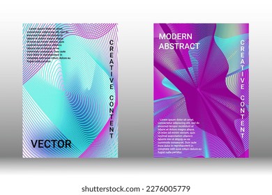 Modern design template. Creative liquid background from flowing shapes to create trendy abstract cover, banner, poster, booklet. Vector illustration. EPS 10.