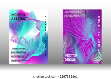 Modern design template. Creative liquid background from flowing shapes to create trendy abstract cover, banner, poster, booklet. Vector illustration. EPS 10.