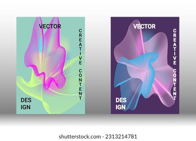 Modern design template. Creative liquid background from flowing shapes to create trendy abstract cover, banner, poster, booklet. Vector illustration. EPS 10.