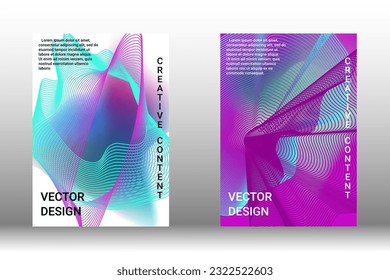 Modern design template. Creative liquid background from flowing shapes to create trendy abstract cover, banner, poster, booklet. Vector illustration. EPS 10.