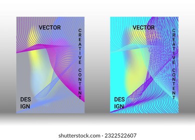 Modern design template. Creative liquid background from flowing shapes to create trendy abstract cover, banner, poster, booklet. Vector illustration. EPS 10.