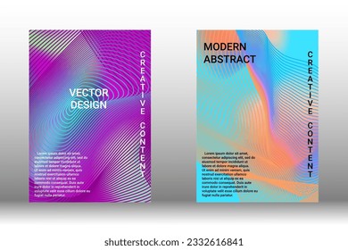 Plantilla de diseño moderna. Fondo líquido creativo de formas fluidas para crear una portada abstracta, pancarta, afiche, folleto de moda. Ilustración vectorial. EPS 10.